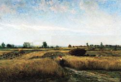 Charles-Francois Daubigny Harvest oil painting picture